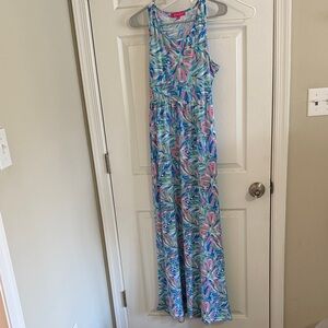 Simply Southern Blue and Pink Maxi Dress